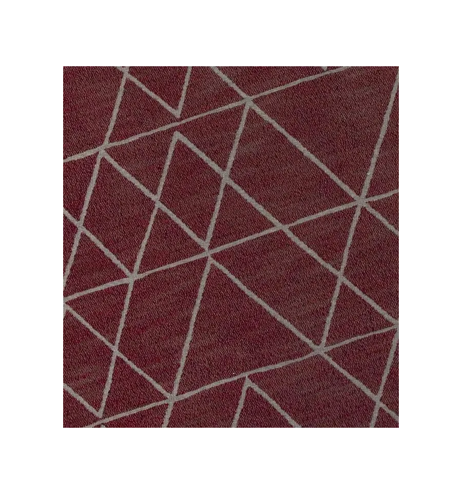 Tapis margoum en coton couleur rouge foncé Fouta Tunisia - 2