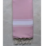 Jeté rose dragée 2m/2m