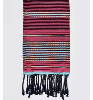 Fouta arabesque rose Fouta Tunisia - 1
