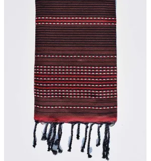 Fouta arabesque couleur senois et noir Fouta Tunisia - 1
