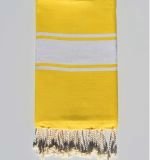 Fouta Plate jaune ambre Fouta Tunisia - 1
