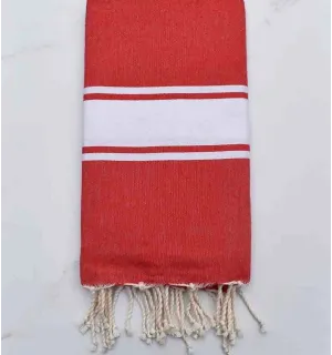 Fouta Plate rouge Fouta Tunisia - 1