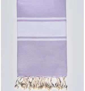 Fouta Plate violet clair Fouta Tunisia - 1