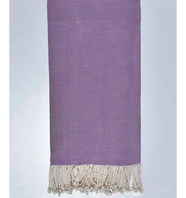 Jeté flammé violet lilas 270*200cm Fouta Tunisia - 1