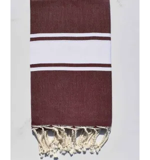 Fouta Plate bourgogne Fouta Tunisia - 1