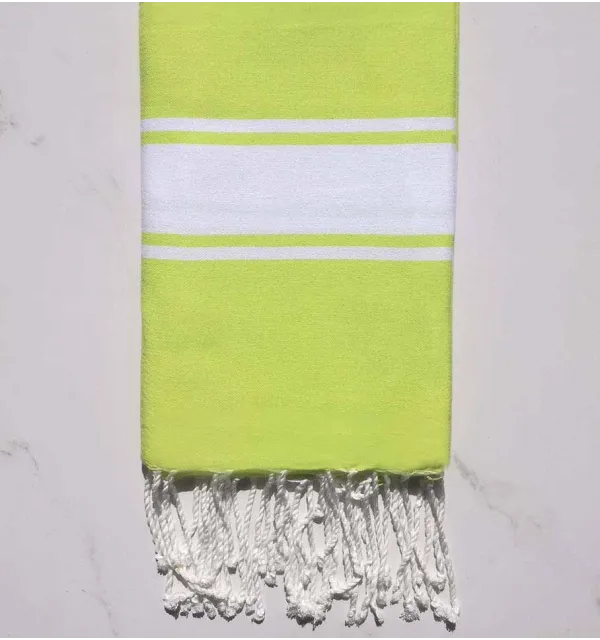 Fouta Plate vert fluo Fouta Tunisia - 1
