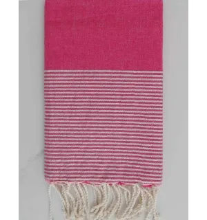 FOUTA Lurex plate Rose Fouta Tunisia - 1