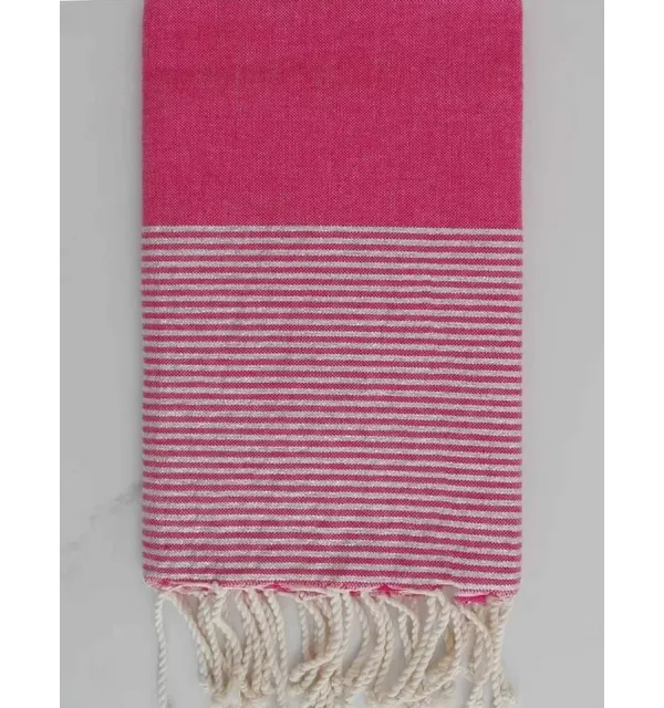 FOUTA Lurex plate Rose Fouta Tunisia - 1