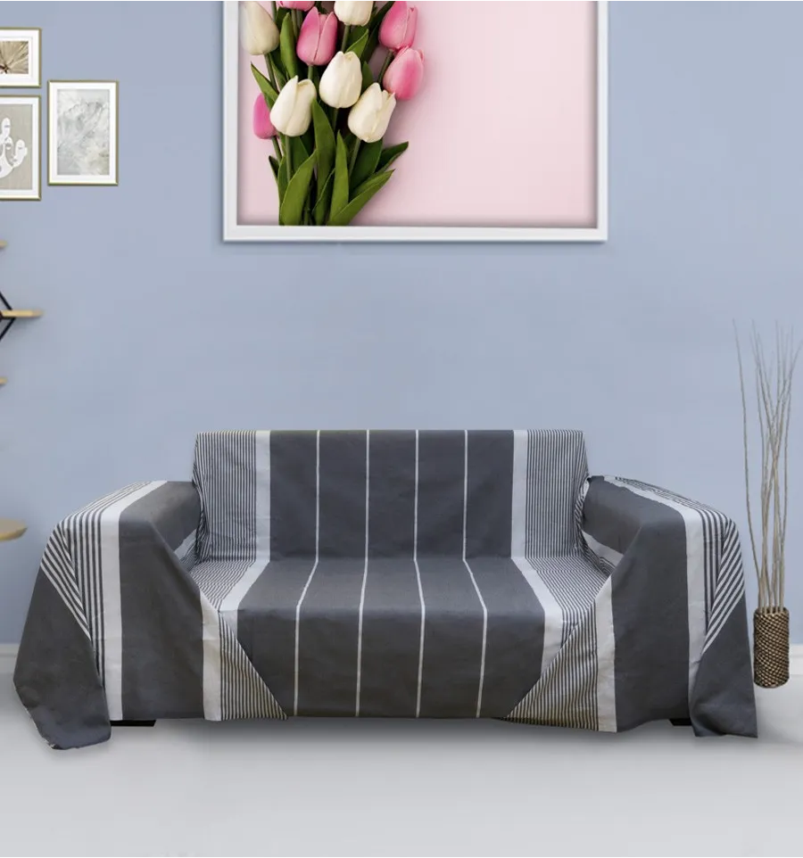 Jeté gris acier Fouta Tunisia - 2