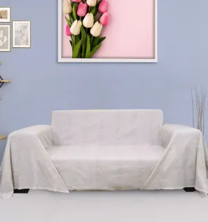 Jeté Blanc crème 200*300 Fouta Tunisia - 1 2