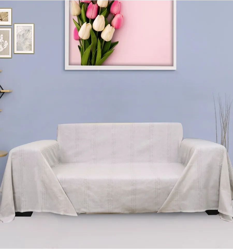 Jeté Blanc crème 200*300 Fouta Tunisia - 2