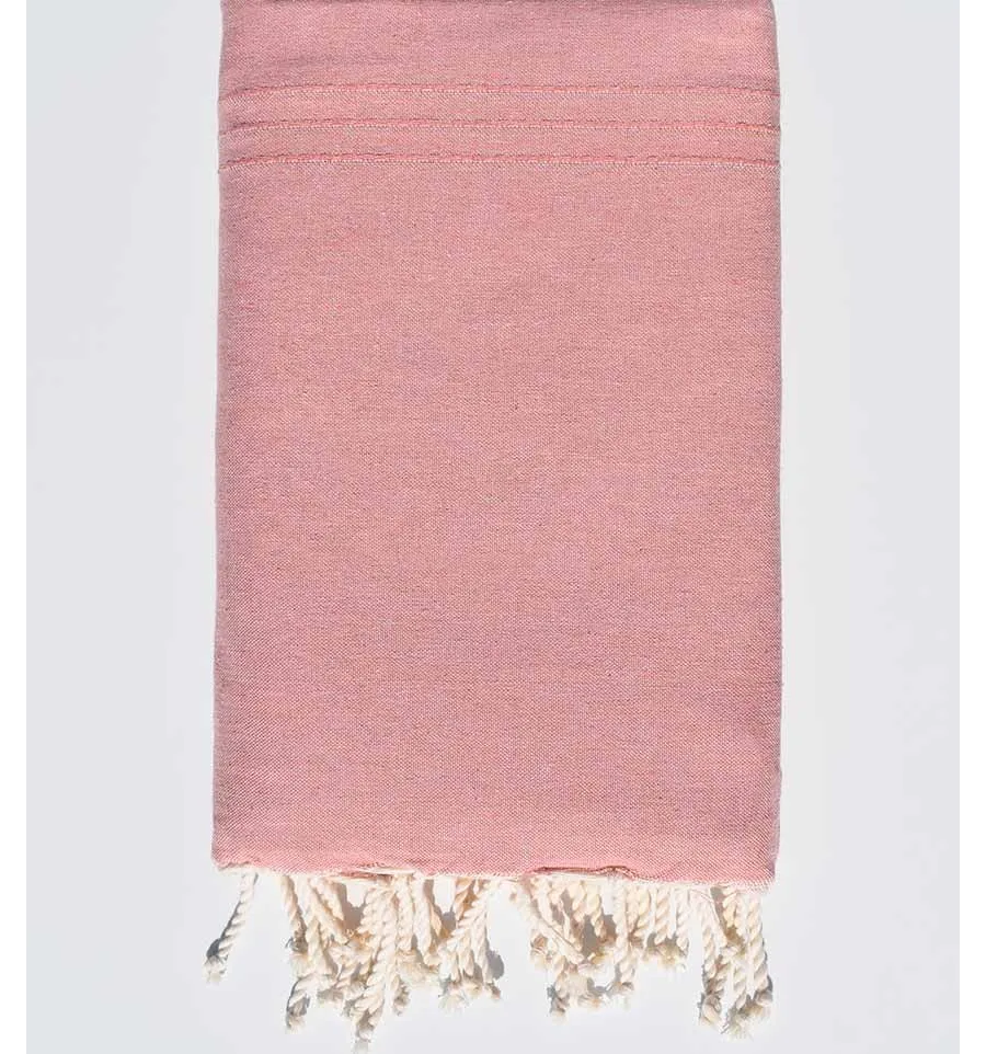 Jeté de lit rose pâle Fouta Tunisia - 2