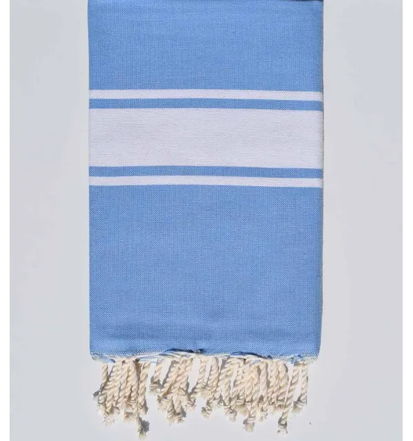Fouta Plate bleu roi - 1