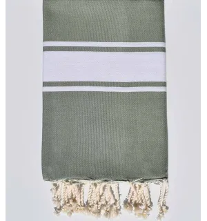 Fouta Plate vert sauge Fouta Tunisia - 1