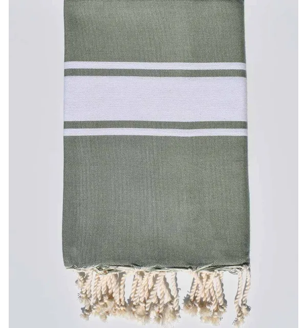 Fouta Plate vert sauge Fouta Tunisia - 1
