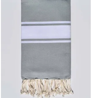 Fouta plate couleur fumée Fouta Tunisia - 1