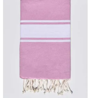 Fouta plate rose lilas Fouta Tunisia - 1
