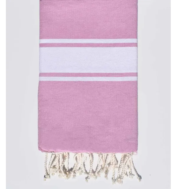 Fouta plate rose lilas Fouta Tunisia - 1
