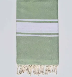 Fouta Plate vert amande Fouta Tunisia - 1