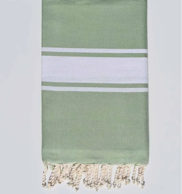 Fouta Plate vert amande Fouta Tunisia - 1