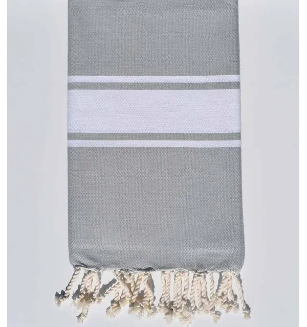Fouta Plate vert gris Fouta Tunisia - 1