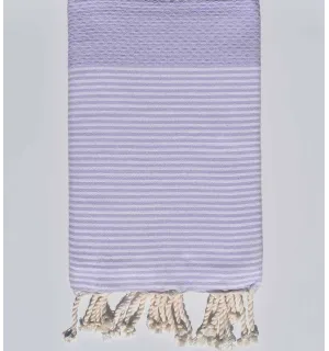 FOUTA NID D'ABEILLE Parme clair Fouta Tunisia - 1