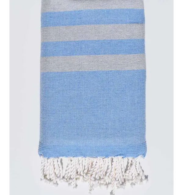 Eponge bleu et gris très clair Fouta Tunisia - 2