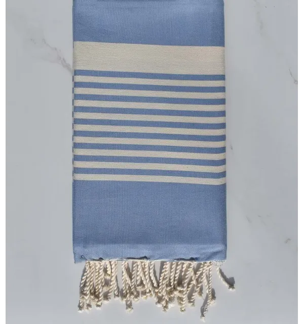 Fouta arthur bleu horizon Fouta Tunisia - 1