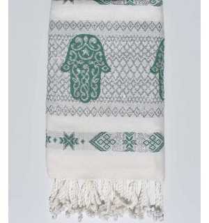 Fouta khomsa vert 2