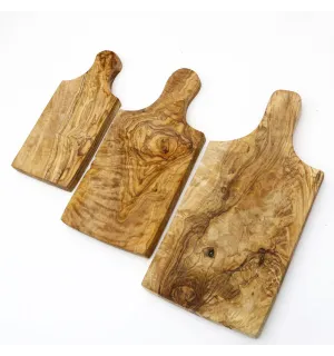 Set de 3 planches en bois d'olivier - 1 2