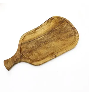 Planche avec poignée en bois d'olivier  - 1