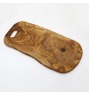 Planche à découper en bois d'olivier avec trou 50-60cm  - 1