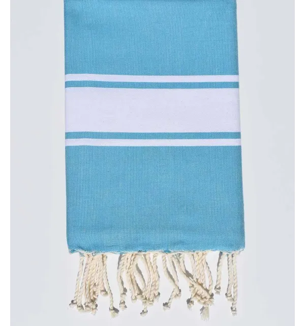 Fouta Plate bleu acier Fouta Tunisia - 1