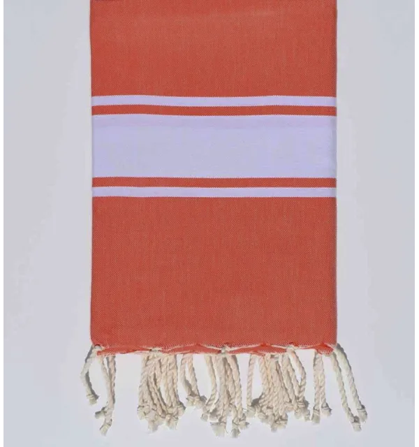 Fouta Plate orange mandarine Fouta Tunisia - 1