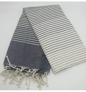 Jeté gris noir 2m*2m 2