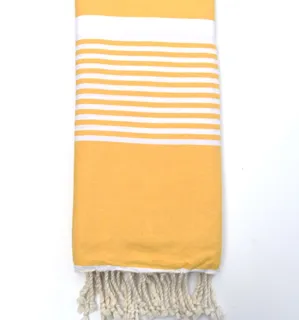 Jeté moyenne 1.5*2.5m  jaune or Fouta Tunisia - 2