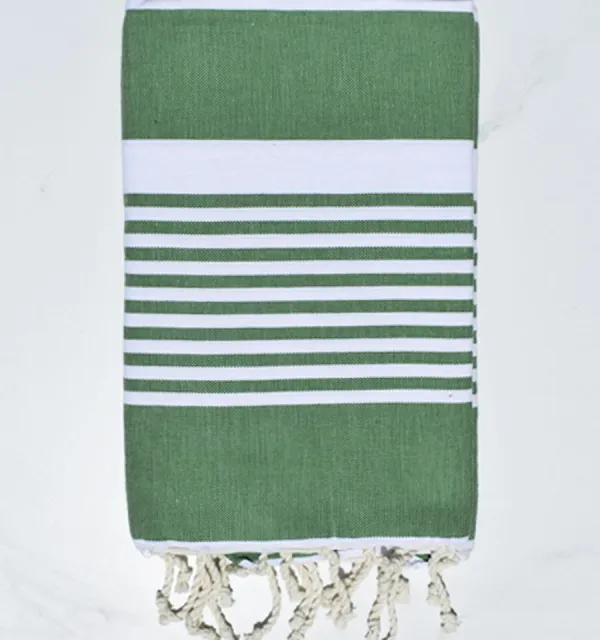 Fouta arthur vert gazon Fouta Tunisia - 1