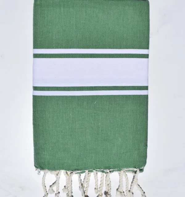 Fouta plate vert moyen Fouta Tunisia - 1