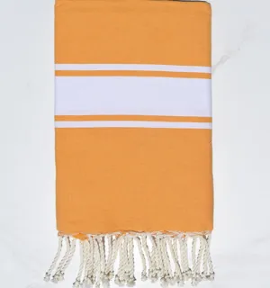 Fouta plate orange aurore Fouta Tunisia - 1