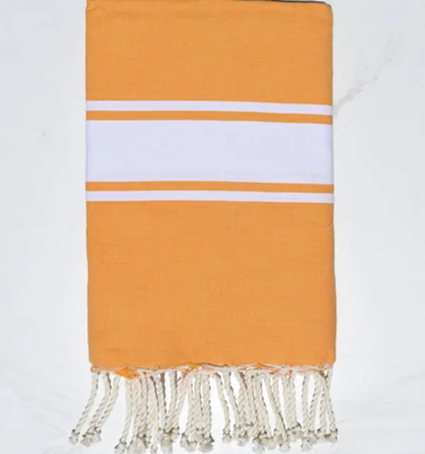 Fouta plate orange aurore Fouta Tunisia - 1