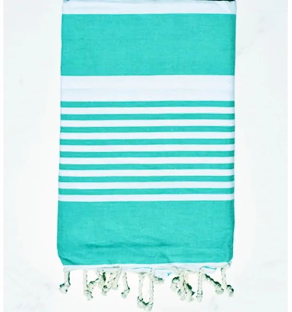 Fouta arthur vert turquoise Fouta Tunisia - 1