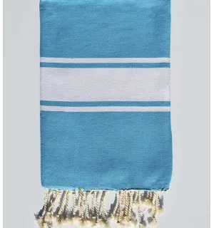 Fouta plate bleu bondi Fouta Tunisia - 1
