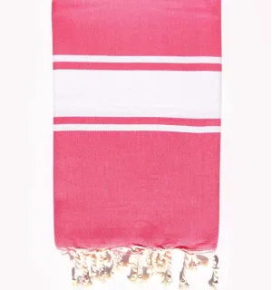 Fouta Plate rose bonbon Fouta Tunisia - 1