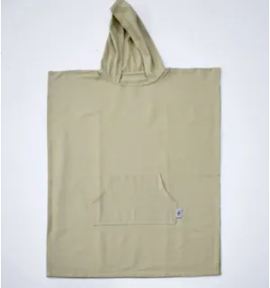 Poncho de plage beige Fouta Tunisia - 1 2