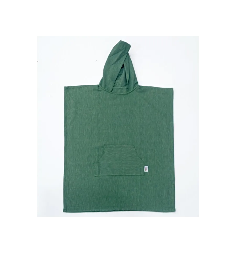 Poncho de plage vert Fouta Tunisia - 2