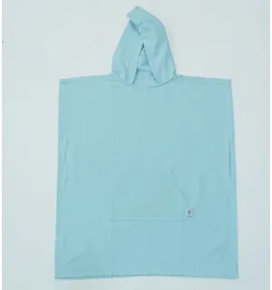 Poncho de plage bleu azur Fouta Tunisia - 1