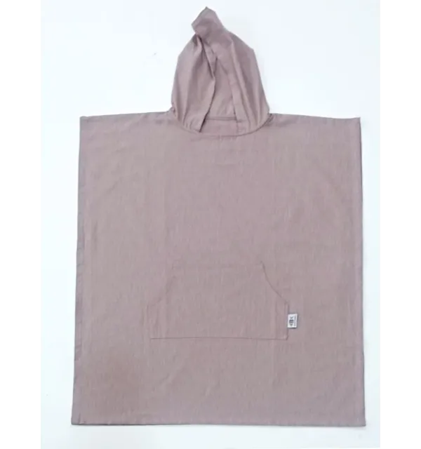 Poncho de plage rose pâle Fouta Tunisia - 1