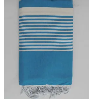 JETé bleu azur avec rayures 