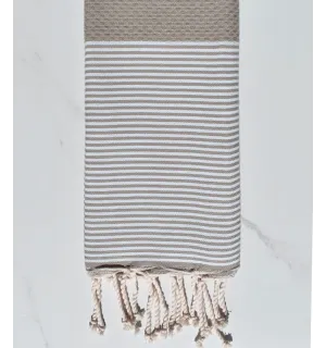 Enfant Nid d'abeille taupe Fouta Tunisia - 1
