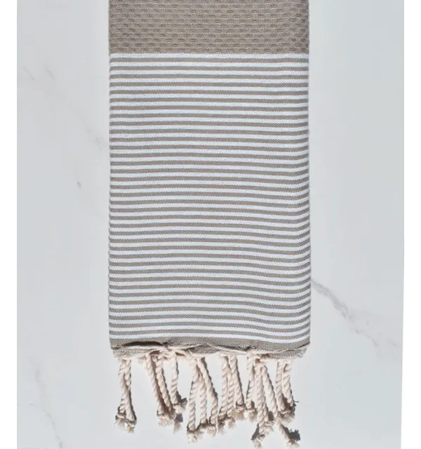 Enfant Nid d'abeille taupe Fouta Tunisia - 1